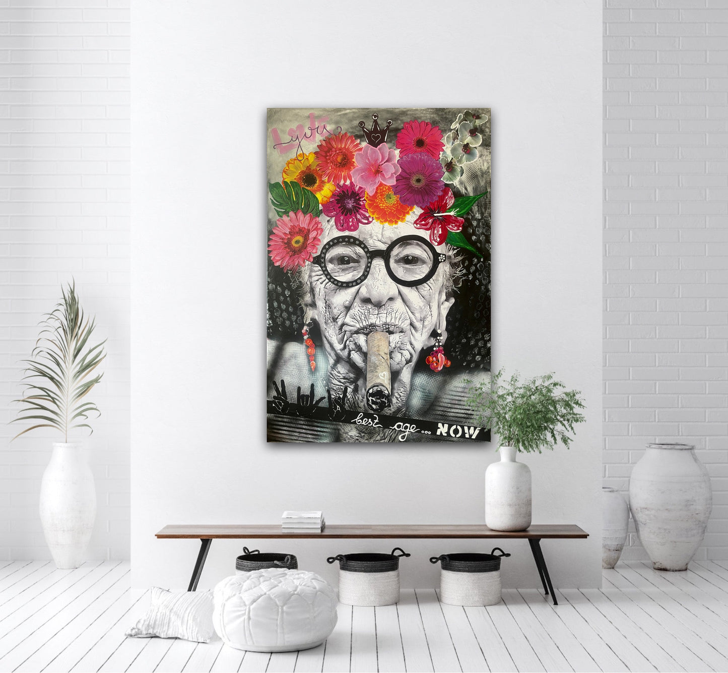 ...best Age NOW ! 🤘 handverzierter Print
